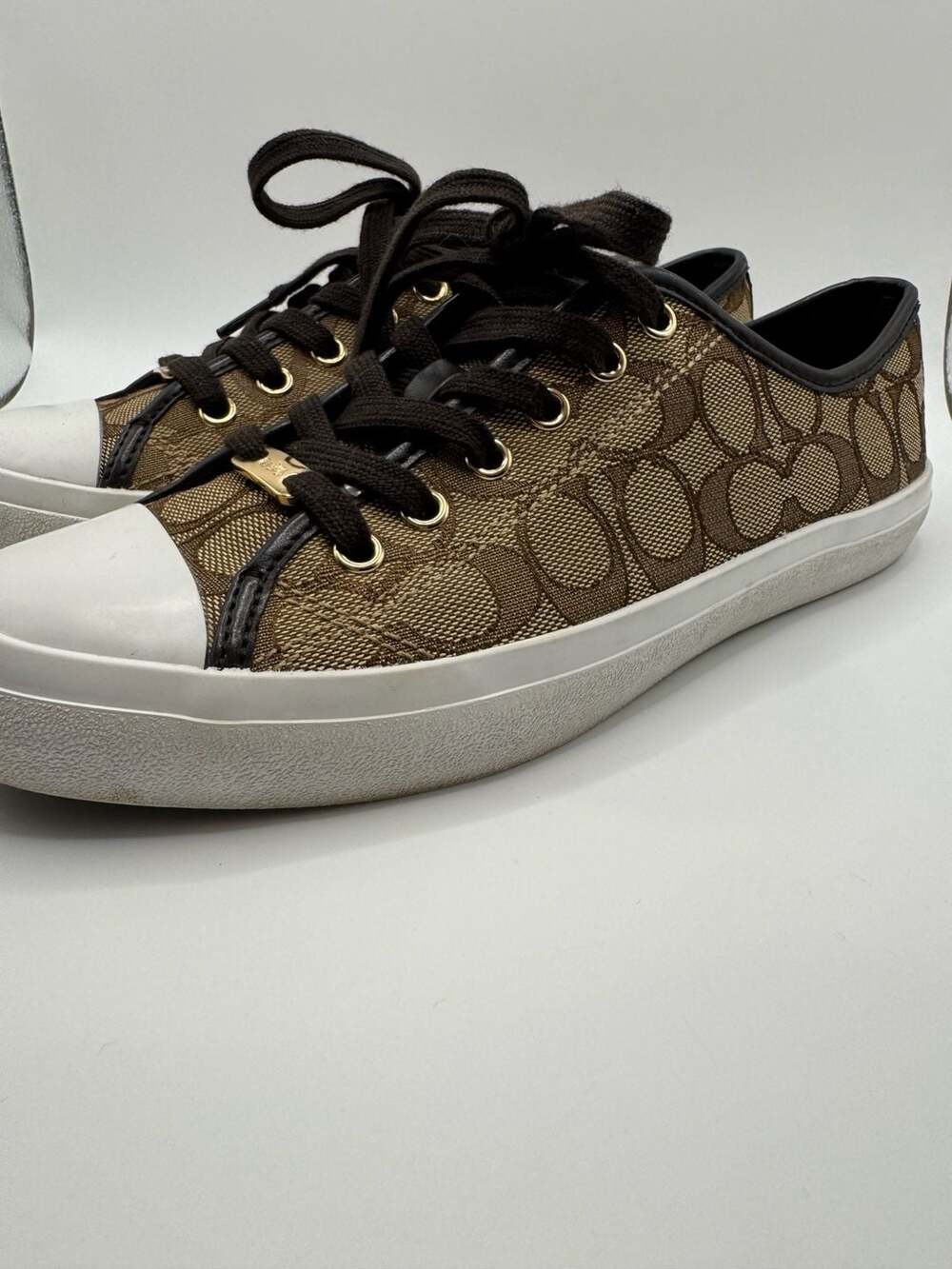 Coach Empire Signature Canvas Low Top Sneakers 9 - Picture 4 of 10